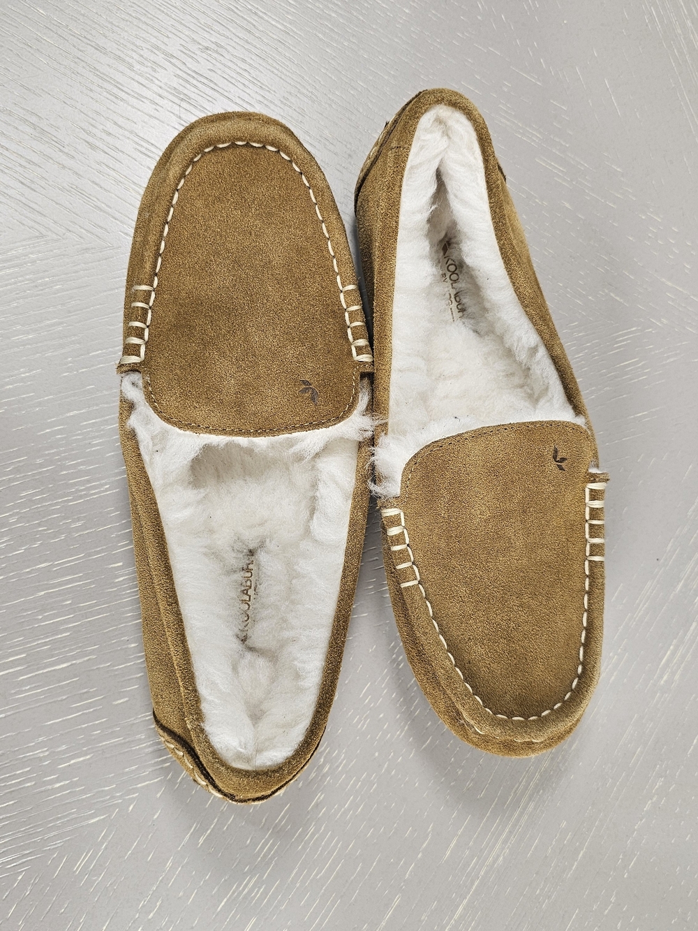 Koolaburra by UGG Lezly Chestnut Suede Moccasin Slippers Women’s 7 New No Box